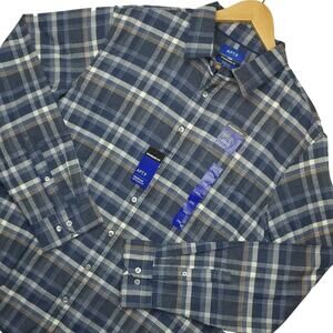 Apt 9 Men's Standard Untucked Fit Long Sleeve Button Up Flannel Shirt XXL NWT